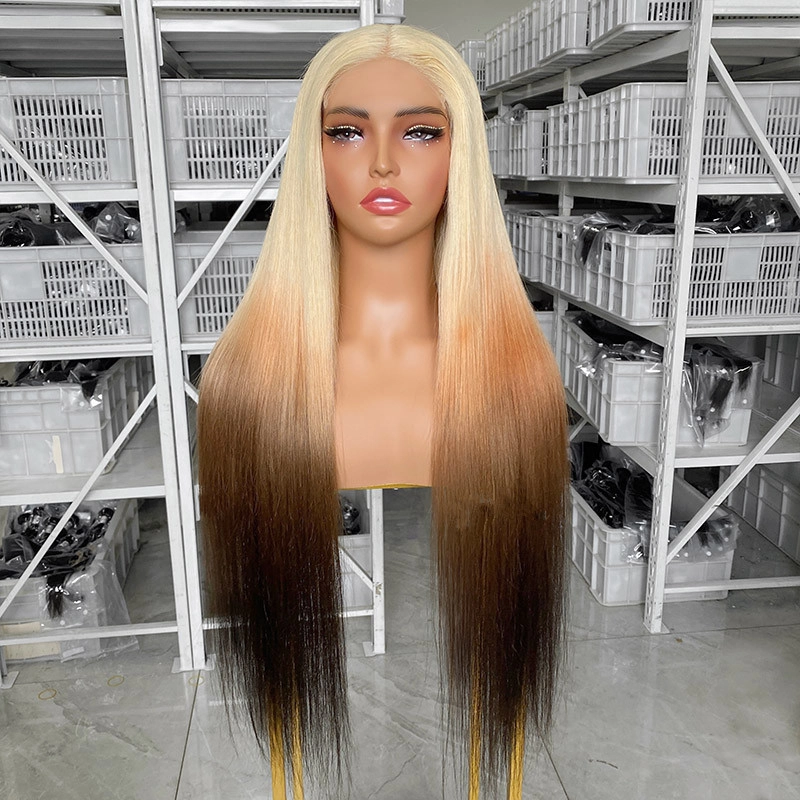 28inch 5x5 HD Lace Closure Wig Blonde Color As Pic Straight Hair